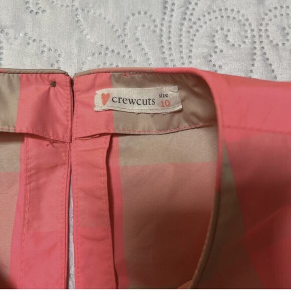 Crewcuts Neon Check Party Top Size 10 - Picture 5 of 5